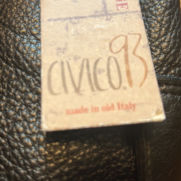 Civico 93 Nadira fine Italian black leather shoulder bag NWT - Picture 8 of 10